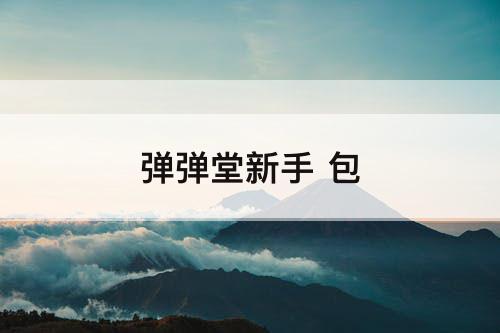 弹弹堂新手 包
