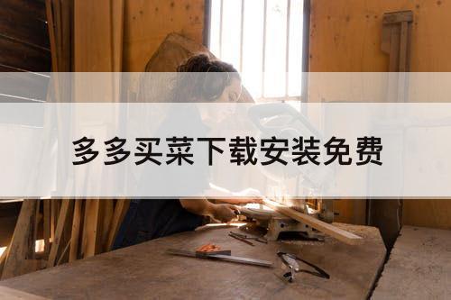 多多买菜下载安装免费