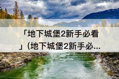 「地下城堡2新手必看」(地下城堡2新手必看攻略)