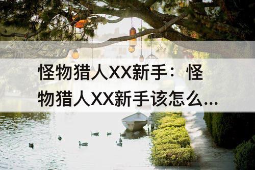 怪物猎人XX新手：怪物猎人XX新手该怎么玩