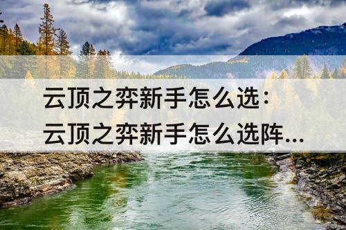 云顶之弈新手怎么选：云顶之弈新手怎么选阵容