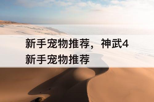 新手宠物推荐，神武4新手宠物推荐