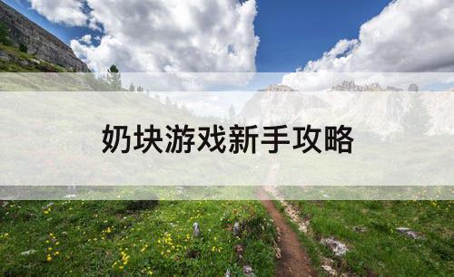 奶块游戏新手攻略