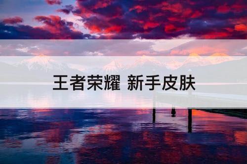 王者荣耀 新手皮肤