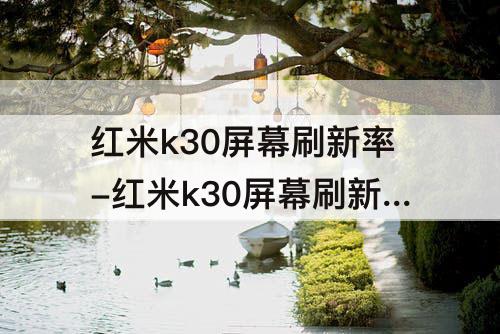红米k30屏幕刷新率-红米k30屏幕刷新率怎么调
