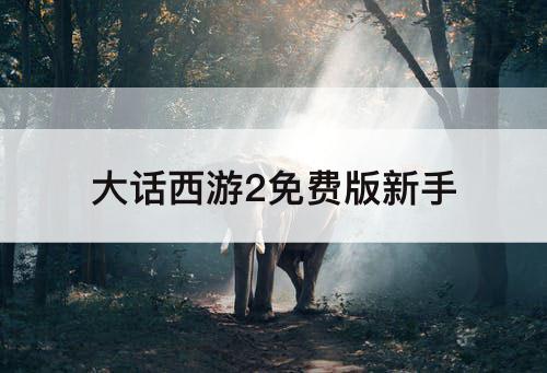 大话西游2免费版新手