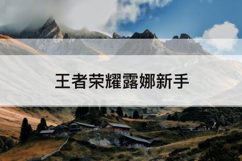 王者荣耀露娜新手