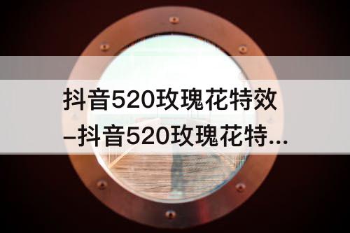 抖音520玫瑰花特效-抖音520玫瑰花特效怎么弄