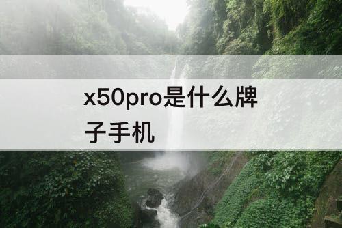 x50pro是什么牌子手机