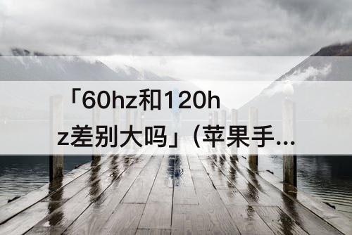 「60hz和120hz差别大吗」(苹果手机60hz和120hz差别大吗)