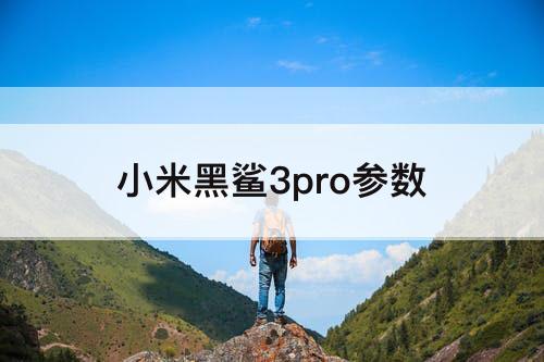 小米黑鲨3pro参数