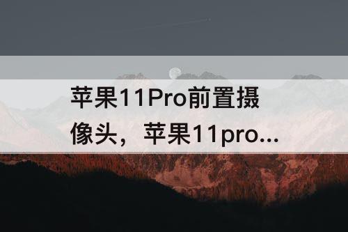 苹果11Pro前置摄像头，苹果11pro前置摄像头带美颜