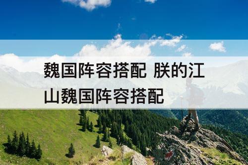 魏国阵容搭配 朕的江山魏国阵容搭配