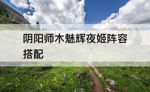 阴阳师木魅辉夜姬阵容搭配