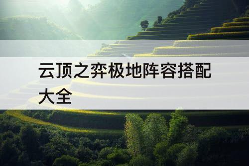云顶之弈极地阵容搭配大全