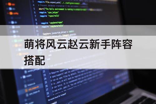 萌将风云赵云新手阵容搭配
