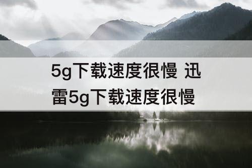 5g下载速度很慢 迅雷5g下载速度很慢