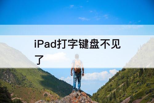 iPad打字键盘不见了