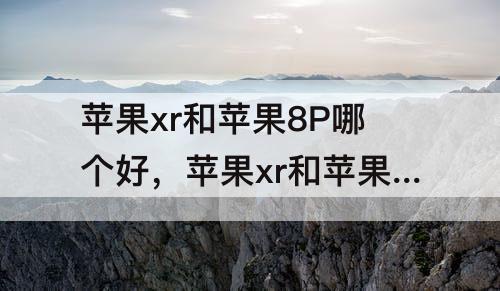 苹果xr和苹果8P哪个好，苹果xr和苹果8p哪个好一点