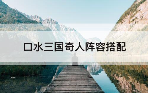 口水三国奇人阵容搭配
