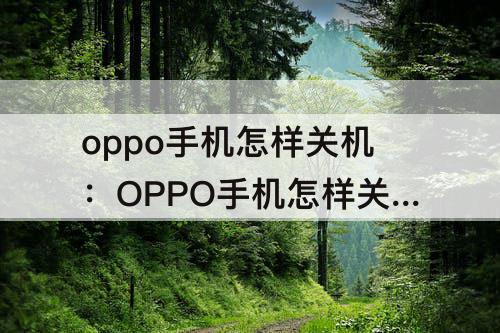 oppo手机怎样关机：OPPO手机怎样关机不费电