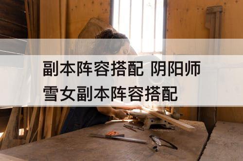 副本阵容搭配 阴阳师雪女副本阵容搭配