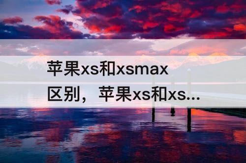 苹果xs和xsmax区别，苹果xs和xsmax区别是什么?-芝士回答