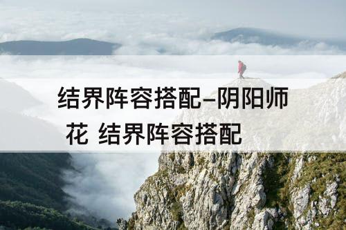 结界阵容搭配-阴阳师 花 结界阵容搭配