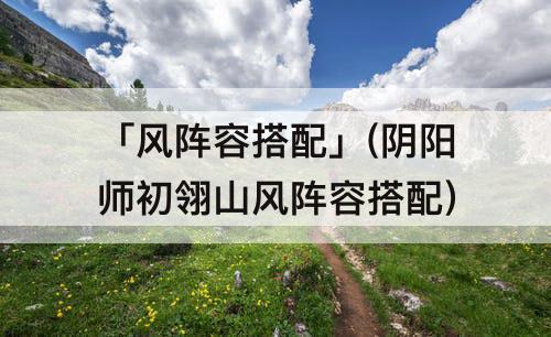 「风阵容搭配」(阴阳师初翎山风阵容搭配)