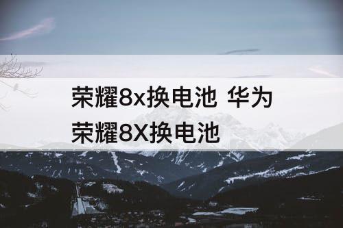 荣耀8x换电池 华为荣耀8X换电池