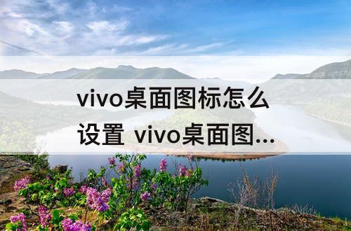vivo桌面图标怎么设置 vivo桌面图标怎么设置大小
