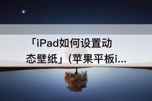 「iPad如何设置动态壁纸」(苹果平板ipad如何设置动态壁纸)