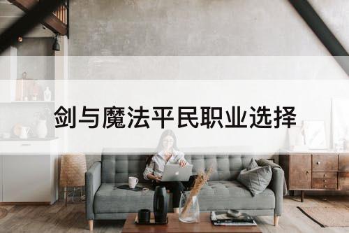 剑与魔法平民职业选择