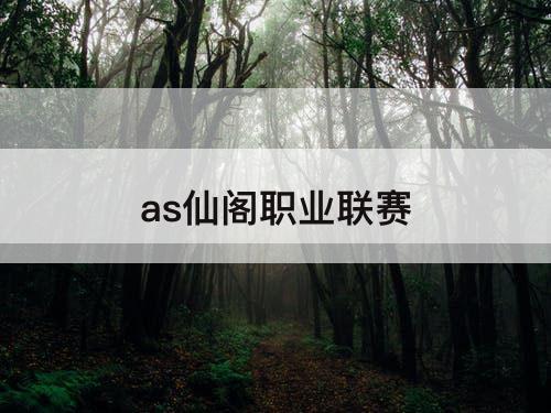 as仙阁职业联赛