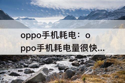 oppo手机耗电：oppo手机耗电量很快什么原因