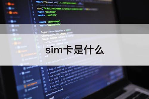 sim卡是什么