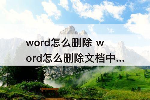 word怎么删除 word怎么删除文档中所有全角空格和空行