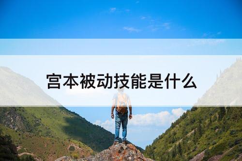 宫本被动技能是什么