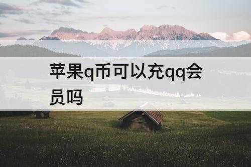 苹果q币可以充qq会员吗