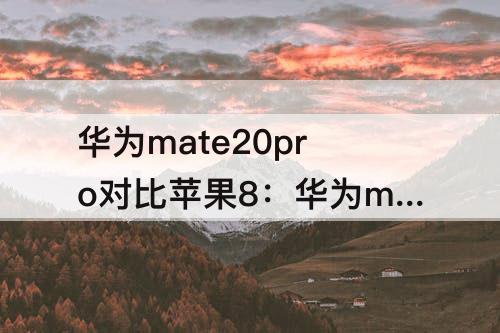 华为mate20pro对比苹果8：华为mate20pro对比苹果8plus