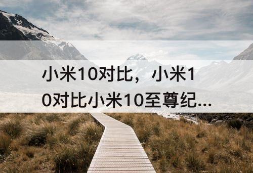 小米10对比，小米10对比小米10至尊纪念版